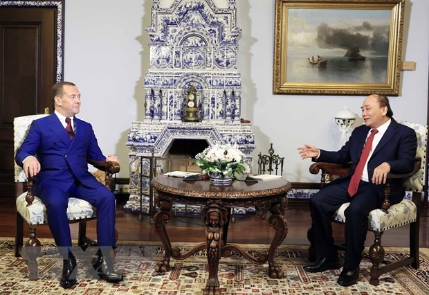 Nguyên Xuân Phuc rencontre Dmitri Medvedev - ảnh 1