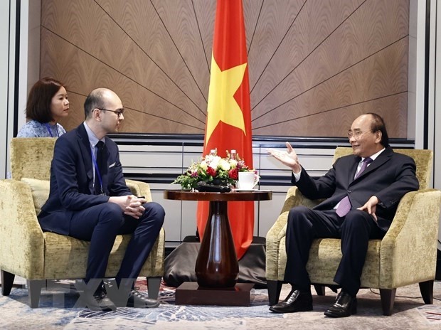 Nguyên Xuân Phuc rencontre le président de la Chambre de commerce et d’industrie de l’Indonésie - ảnh 2