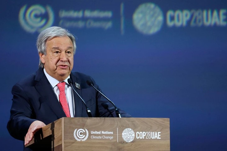 COP28: Antonio Guterres appelle à l'élimination des combustibles fossiles - ảnh 1