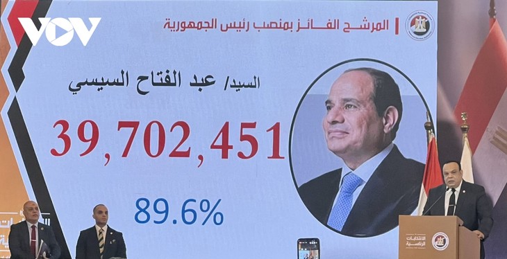 Égypte: Abdel Fattah al-Sissi réélu pour un troisième mandat présidentiel - ảnh 1