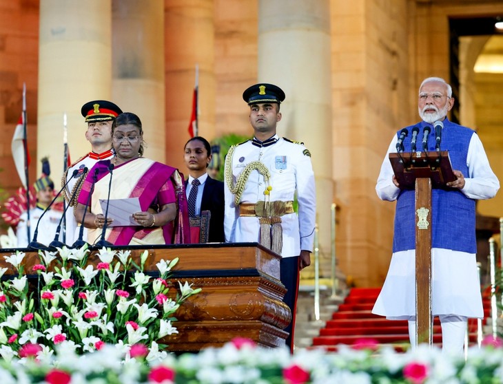 Le Premier ministre Narendra Modi a prêté serment pour un troisième mandat - ảnh 1