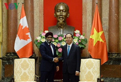 Президент Вьетнама Чан Дай Куанг принял министра обороны Канады - ảnh 1