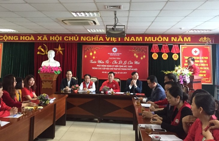 Общество Красного креста Ханоя развернуло донорство тканей и органов человека - ảnh 1