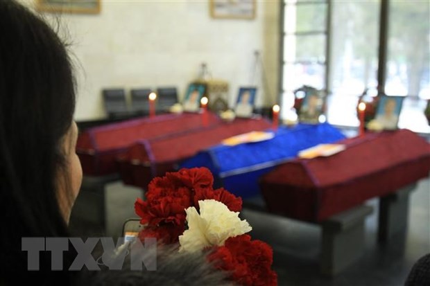 В Москве прошло заочное прощание с гражданами Вьетнама, погибшими в пожаре в подмосковном Нестерово - ảnh 1