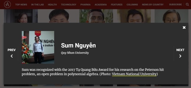 베트남인 2명 아시아 과학자 TOP100에 올라 - ảnh 3