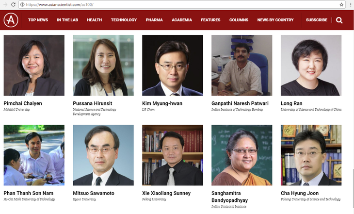 베트남인 2명 아시아 과학자 TOP100에 올라 - ảnh 1