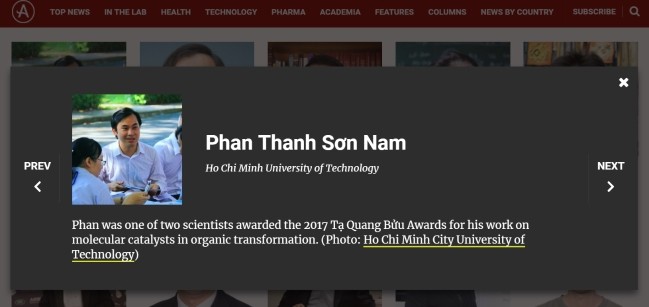 베트남인 2명 아시아 과학자 TOP100에 올라 - ảnh 2