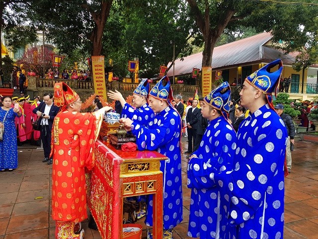 탕롱 왕궁 유적지,  2019년 기해년 봄맞이 분향 행사 - ảnh 1