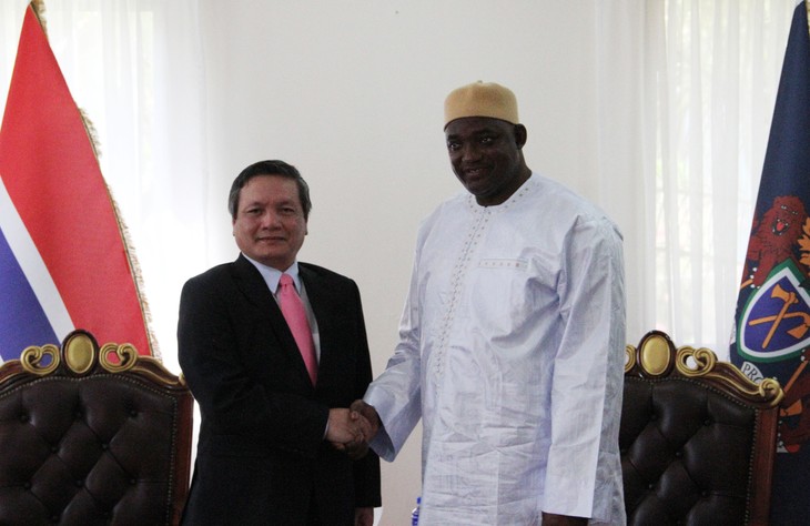 Đại sứ Việt Nam tại Gambia trình Quốc thư - ảnh 5