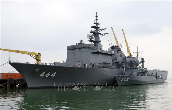 Hai tàu của Lực lượng Tự vệ trên biển Nhật Bản thăm hữu nghị thành phố Đà Nẵng - ảnh 1