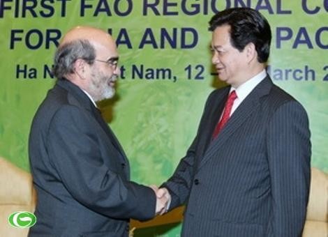 Perdana Menteri VN Nguyen Tan Dung menerima Dirjen FAO Jose Graziano da Silva - ảnh 1