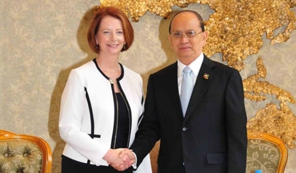 Presiden Myanmar U Thein Sein berkunjung di Australia - ảnh 1