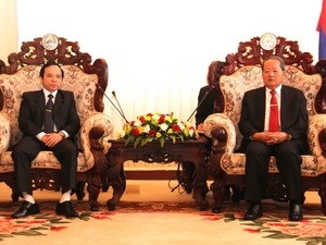 Deputi Perdana Menteri Laos  menerima delegasi kerja Badan Pengarahan daerah Tay Bac - ảnh 1