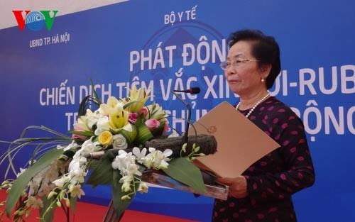 Wapres Vietnam mencanangkan “Kampanye suntikan vaksinasi campak- rubella di seluruh negeri - ảnh 1
