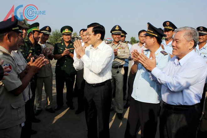 Presiden VN, Truong Tan Sang bekerja di propinsi  An Giang - ảnh 1