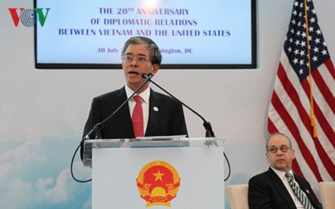 Peringatan ultah ke-20 penggalangan hubungan diplomatik Vietnam-AS di Washington DC - ảnh 1