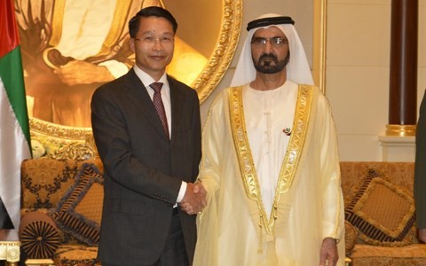 Kedubes Vietnam di UAE dan Grup Keuangan Falcon menandatangani kerjasama - ảnh 1