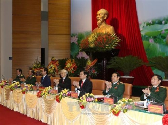 Sekjen KS PKV Nguyen Phu Trong menghadiri Kongres Partai Komunis dalam Tentara - ảnh 1