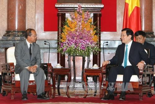 Presiden Vietnam, Truong Tan Sang menerima Menteri Hukum Laos - ảnh 1