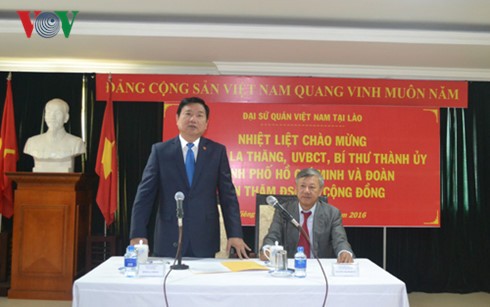 Kota Ho Chi Minh ingin menjadi salah satu investor paling besar bagi Ibukota Vientiane - ảnh 1