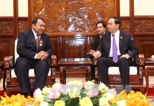 Presiden VN, Tran Dai Quang menerima Duta Besar Kamboja - ảnh 1
