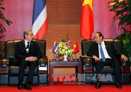 PM Vietnam, Nguyen Xuan Phuc menerima Deputi PM Thailand, Xomkit Chatusipitac - ảnh 1