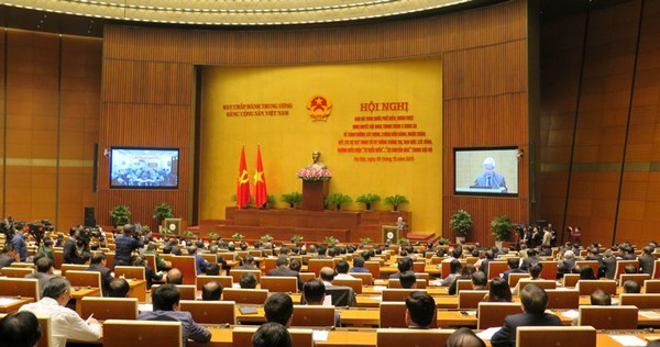 Konferensi mencengkam Resolusi Sidang Pleno ke-4 KS PKV (angkatan XII) berlangsung di kota Hanoi - ảnh 1