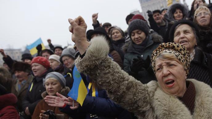 В Украине прошла крупная антиправительственная демонстрация - ảnh 1