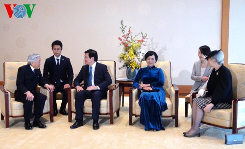 Президент СРВ Чыонг Тан Шанг встретился с императором Японии - ảnh 2