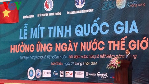 Во Вьетнаме прошёл митинг, посвящённый Всемирному дню водных ресурсов - ảnh 1