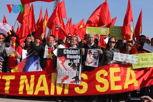 Вьетнамцы за границей продолжают осуждать незаконные действия Китая - ảnh 2