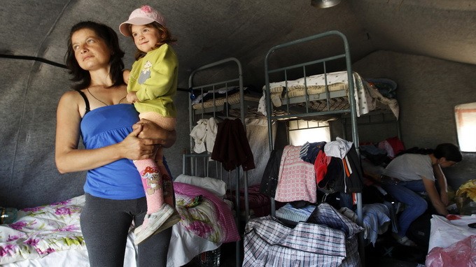 Поток беженцев из Донецка и ближайших населенных пунктов усилился - ảnh 1