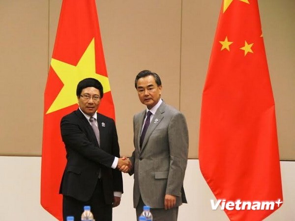 Вице-премьер, глава МИД СРВ провел встречу с главой МИД КНР - ảnh 1