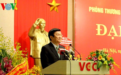 Президент СРВ принял участие в праздновании Дня создания Народного ополчнения Вьетнама - ảnh 2