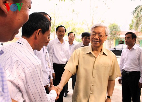 Генсек ЦК КПВ Нгуен Фу Чонг совершил рабочую поездку в провинцию Лангшон - ảnh 1