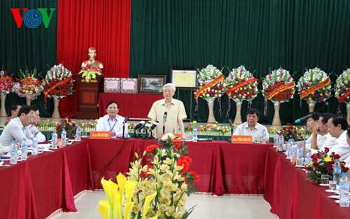 Генсек ЦК КПВ Нгуен Фу Чонг совершил рабочую поездку в провинцию Лангшон - ảnh 2