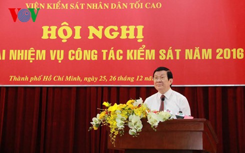 Конференция по выполнению прокурорской работы Вьетнама на 2016 год - ảnh 1