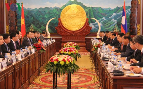 Президент Вьетнама начал государственный визит в Лаос - ảnh 2