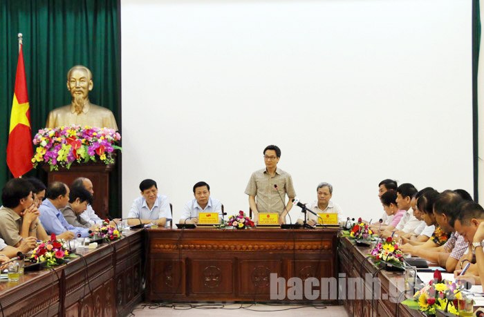 Ву Дык Дам провёл рабочую встречу с руководством провинции Бакнинь - ảnh 1