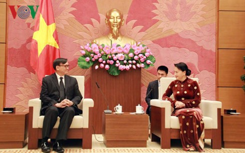 Нгуен Тхи Ким Нган приняла посла Таиланда во Вьетнаме - ảnh 1