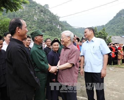 Генсек ЦК КПВ Нгуен Фу Чонг совершил рабочую поездку в провинцию Баккан - ảnh 2