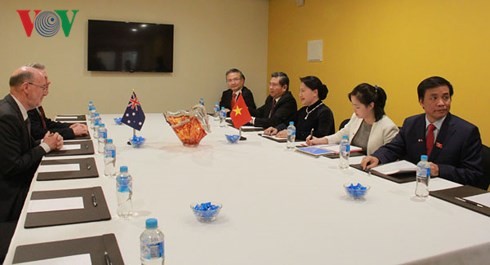 Нгуен Тхи Ким Нган встретилась с председателем Общества австралийско-вьетнамской дружбы - ảnh 1
