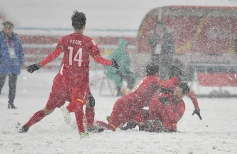 Вьетнамцы поздравили национальную сборную U23 с успехами на Чемпионате Азии по футболу - ảnh 1