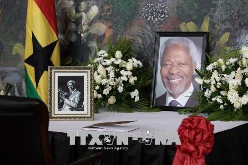 В штаб-квартире ООН в Нью-Йорке прошла траурная церемония в память о Кофи Аннане - ảnh 1