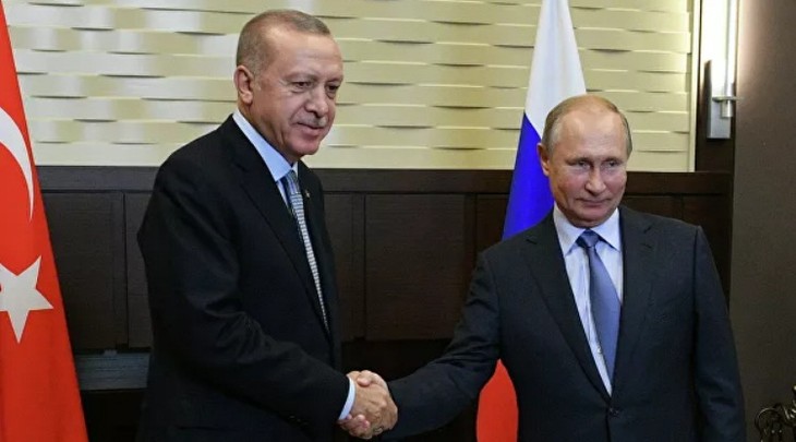 Президенты России и Турции обсудили по телефону ситуацию в Сирии - ảnh 1