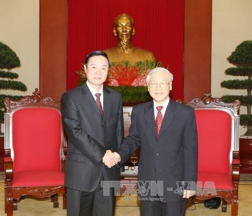 Une délégation du Parti communiste chinois reçue par Nguyen Phu Trong - ảnh 1