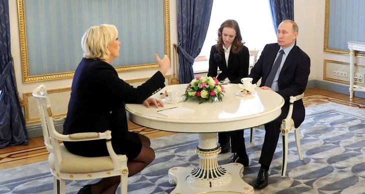 Vladimir Poutine a reçu Marine Le Pen - ảnh 1
