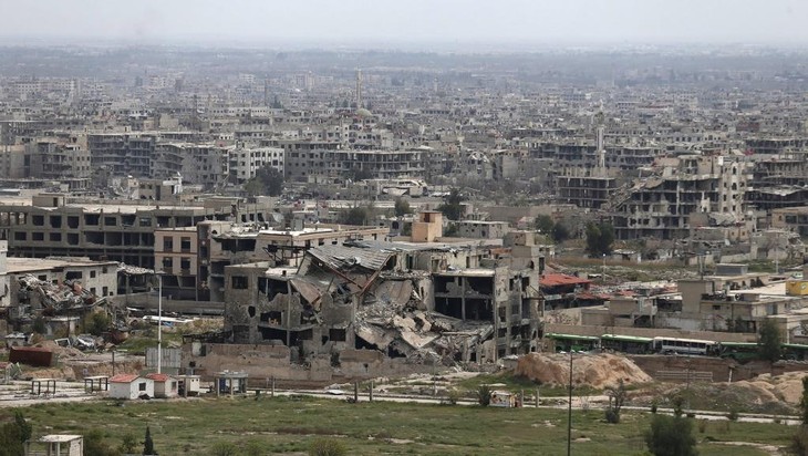 L'armée syrienne reprend à l'EI l'aéroport militaire de Jarrah - ảnh 1