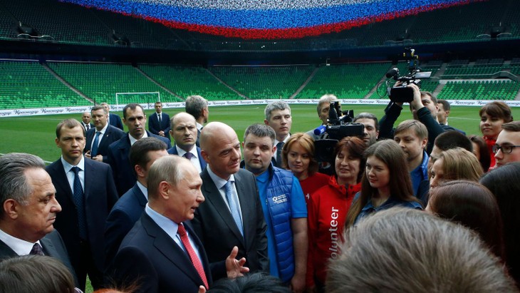 Mondial-2018: Infantino satisfait des préparatifs en Russie - ảnh 1