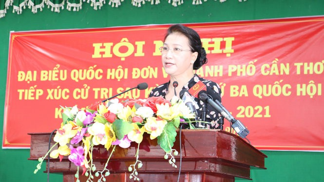La présidente de l’Assemblée nationale rencontre l’électorat de Cân Tho - ảnh 1
